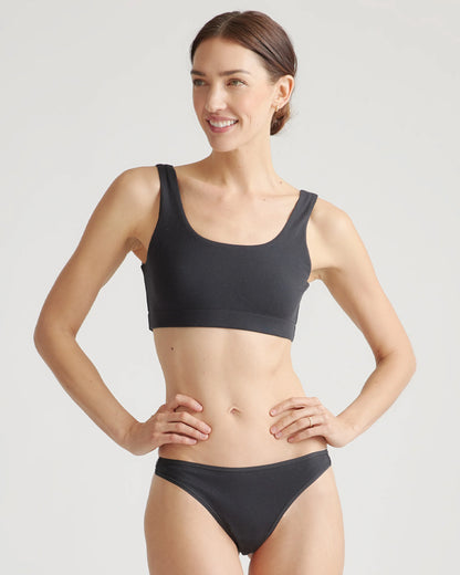 Organic Cotton Thong (6-pack) - XS / Mink