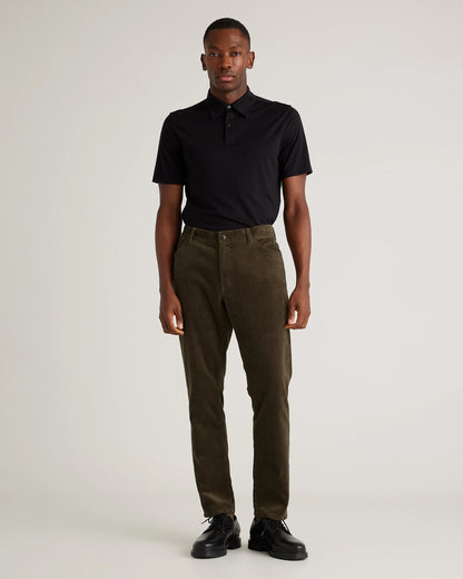 Organic Stretch Corduroy 5-Pocket Pants - 30X30 / Espresso