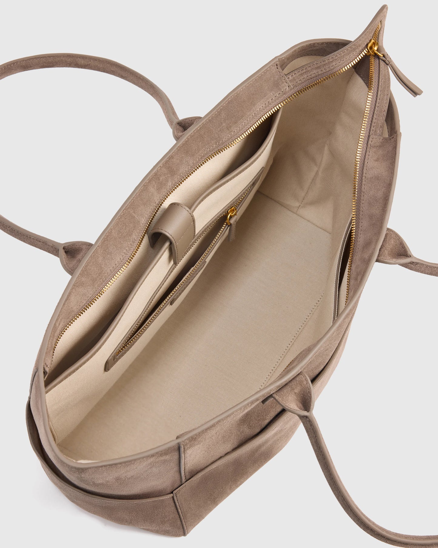 Hudson Suede Tote - One Size / Chocolate Brown