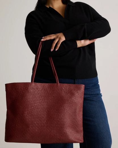 Siena Handwoven Tote - One Size / Taupe