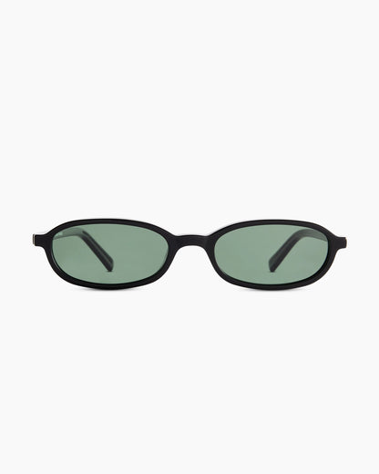 Hydra Polarized Acetate Sunglasses - One Size / Black with Green lens