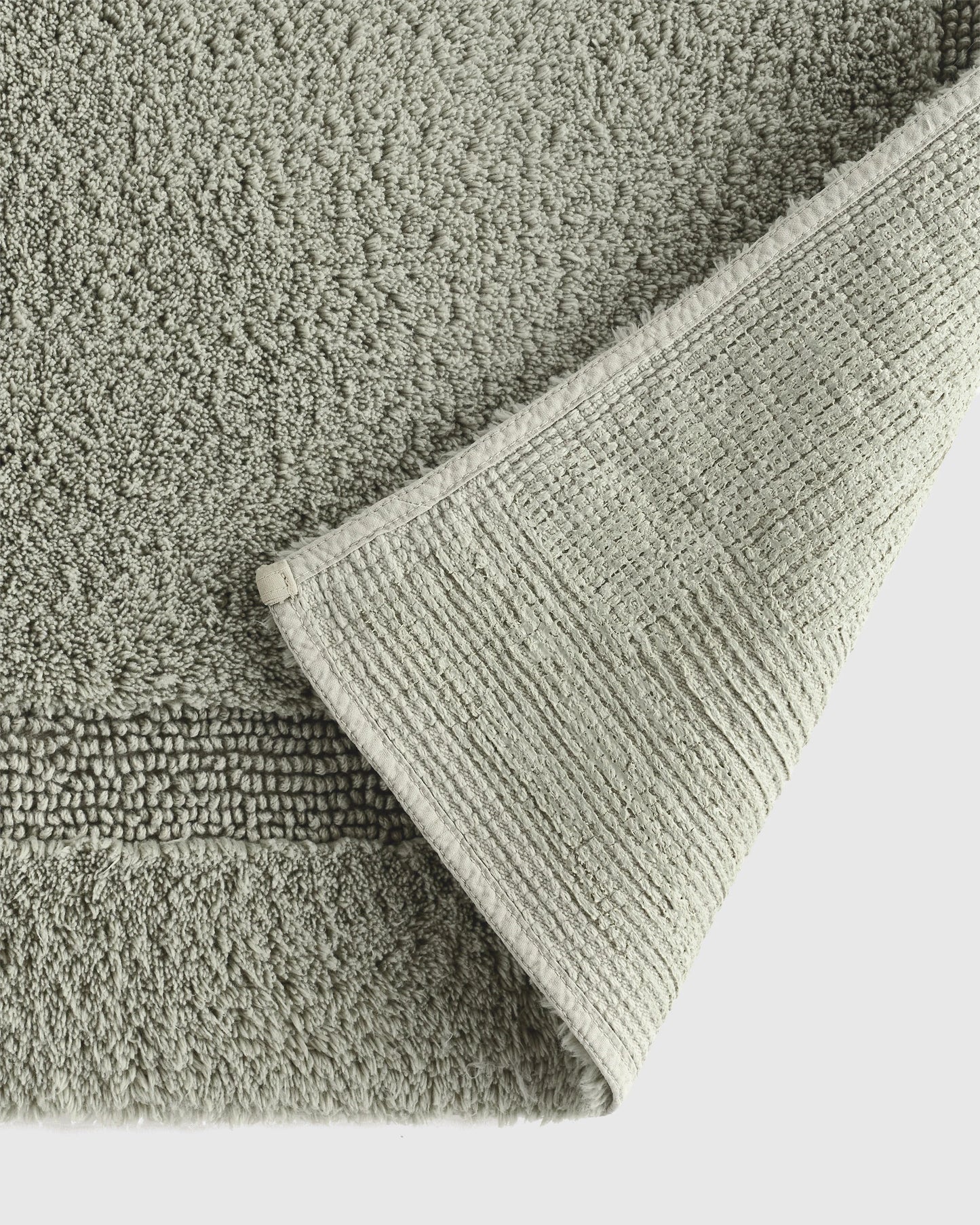 Turkish Cotton Non-Slip Bath Rug - 21"x34" / White