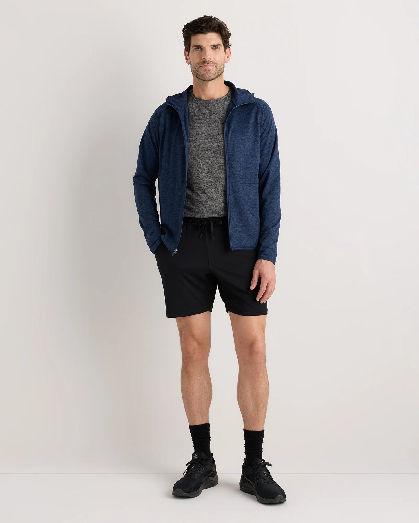 Flowknit Performance Zip Hoodie - S / Heather Grey