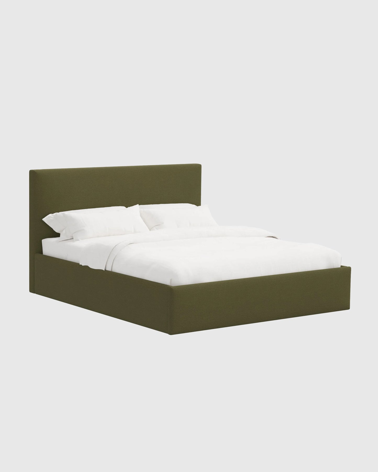 100% Linen Square Bed - Full / Canvas