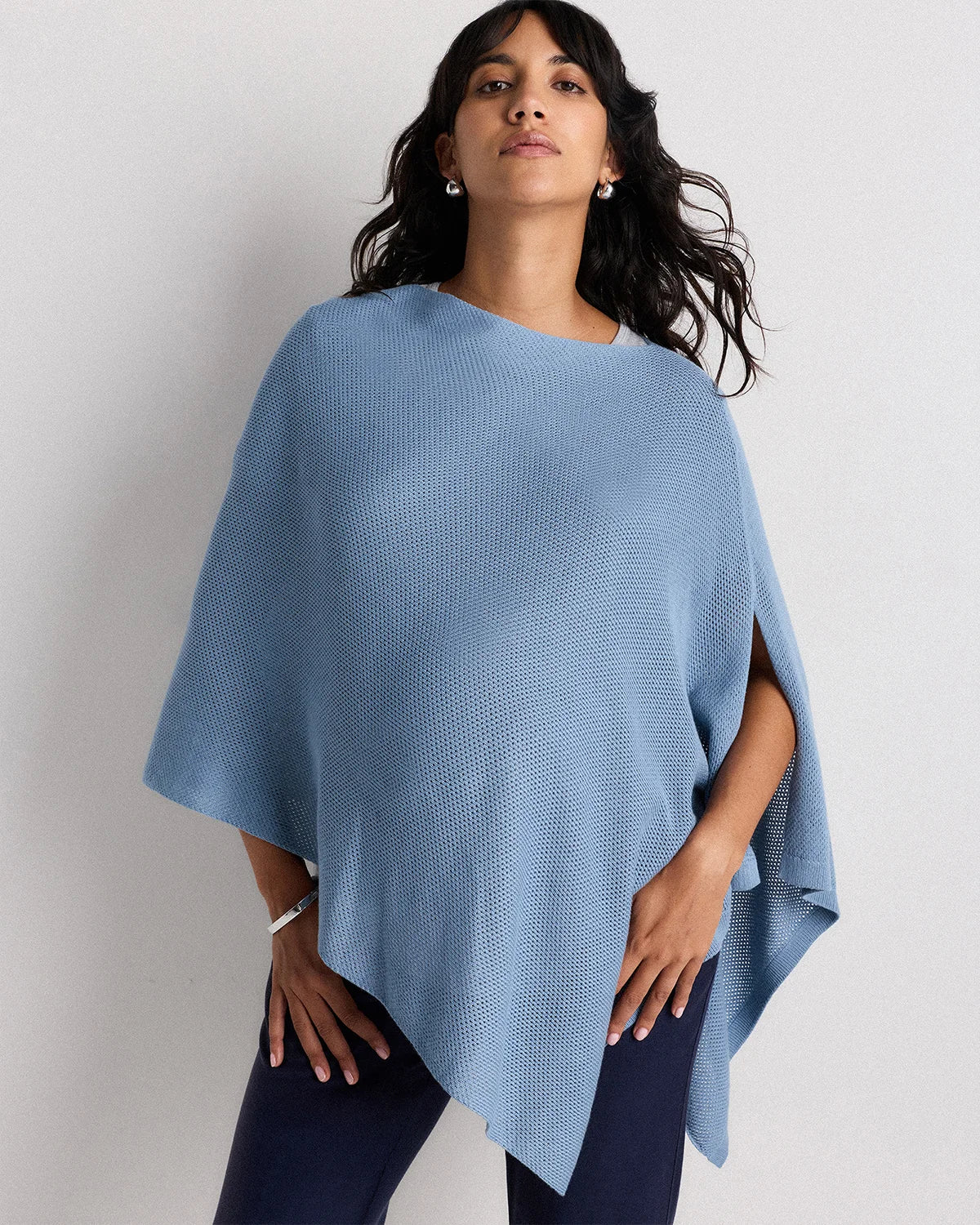 Lightweight Cotton Cashmere Nursing Shawl - One Size / Pale Custard Yellow
