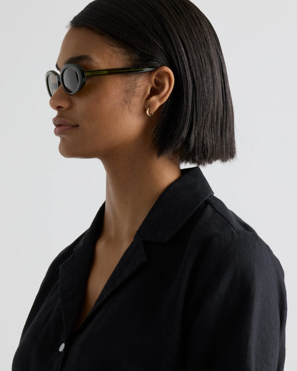 Bali Polarized Acetate Sunglasses - One Size / Moss with Brown lens
