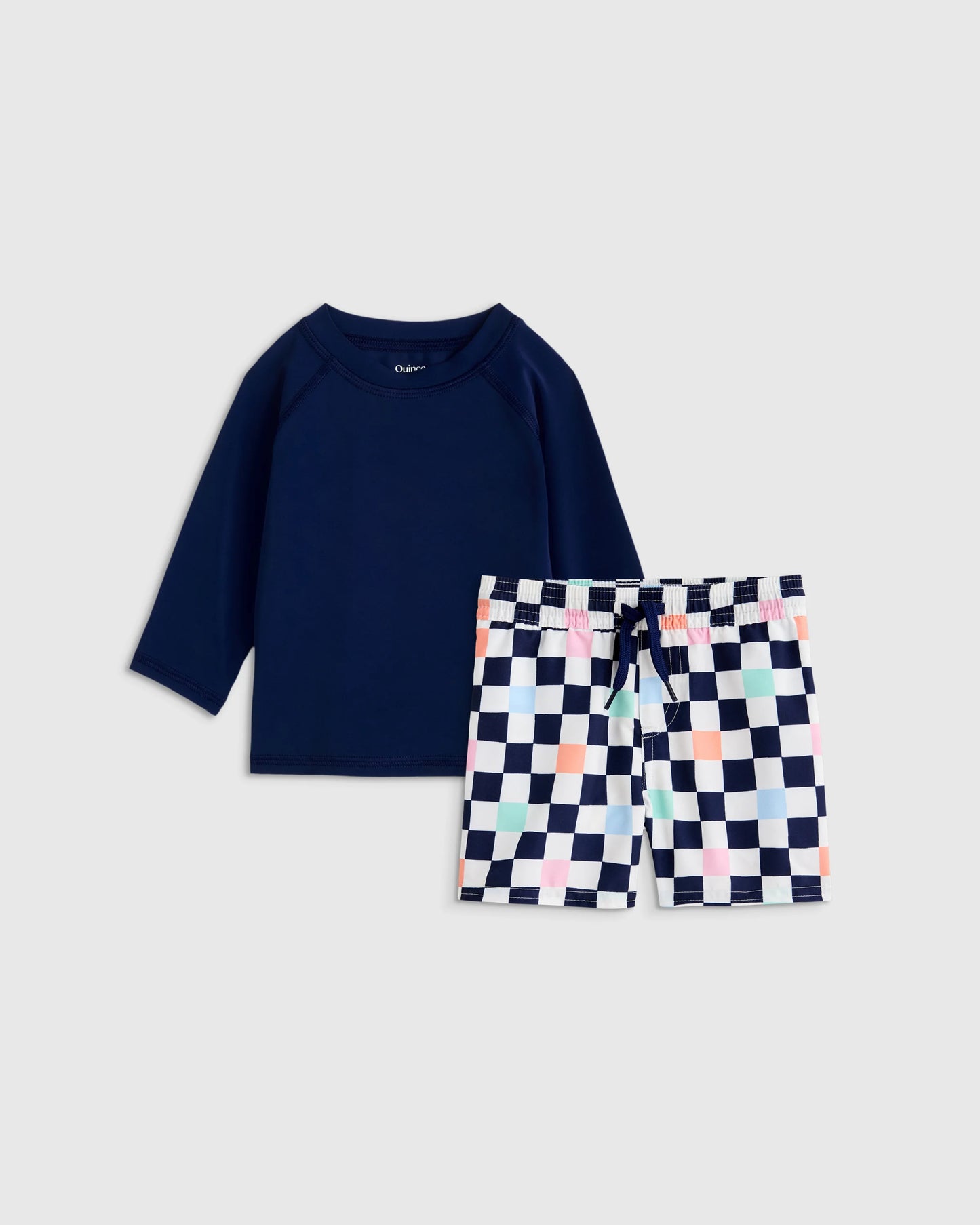 Swim Trunk and Rash Guard Set - 6-9M / Wavy Fish