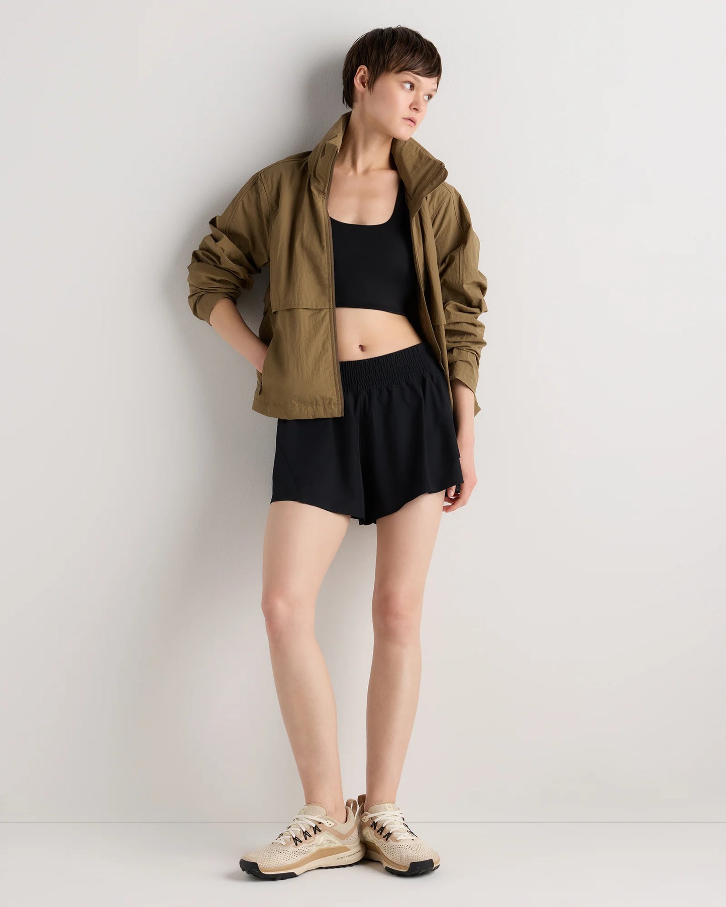 High-Rise Glide Running Shorts - XS / Black