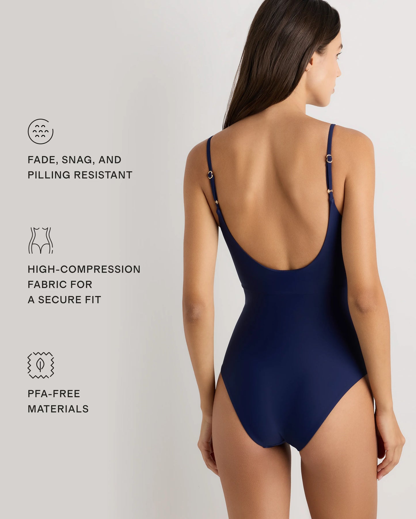 Italian Cut Out One-Piece Swimsuit - XS / Lagoon Teal Blue