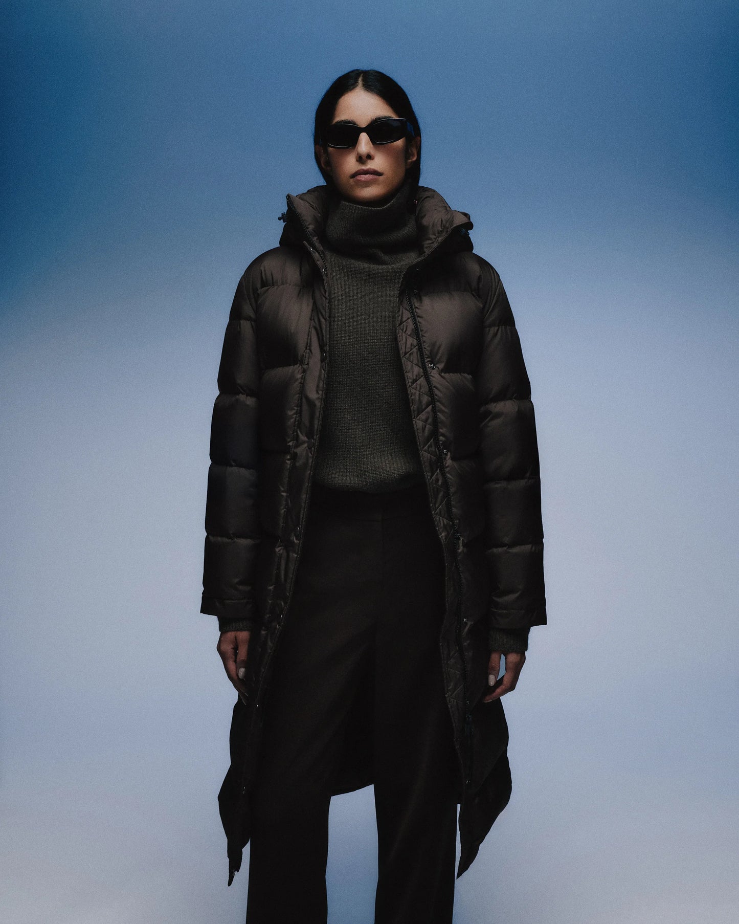 Responsible Down Long Puffer Jacket - XS / Black