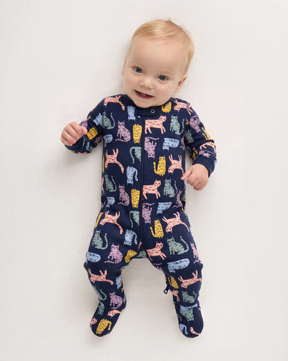 100% Organic Cotton Footie Pajama - 0-3M / Vehicles