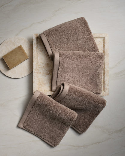 Plush Organic Turkish Cotton Washcloth (Set of 4) - One Size / White