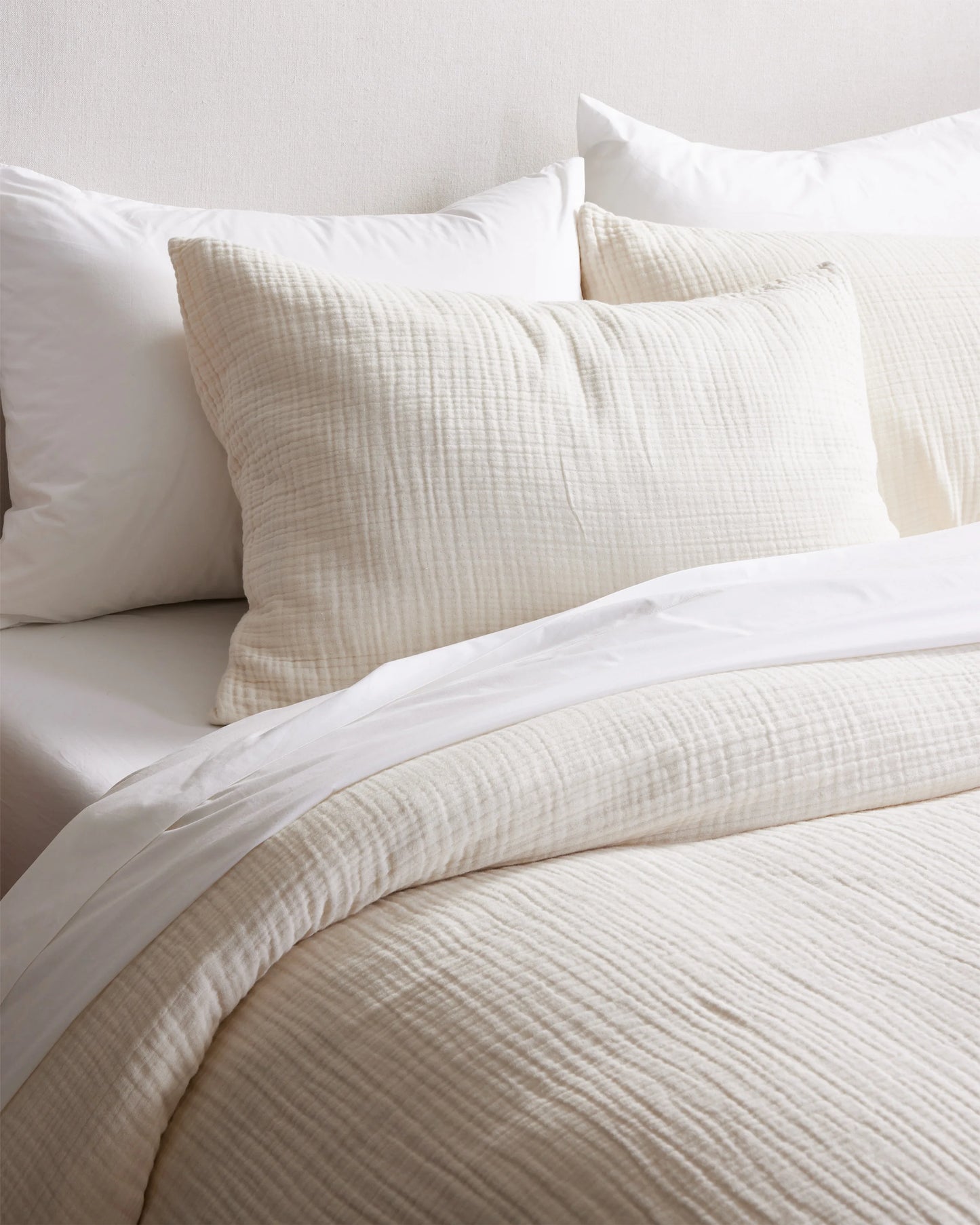 Organic Cotton Gauze Duvet Cover Set - Twin / Dried Sage
