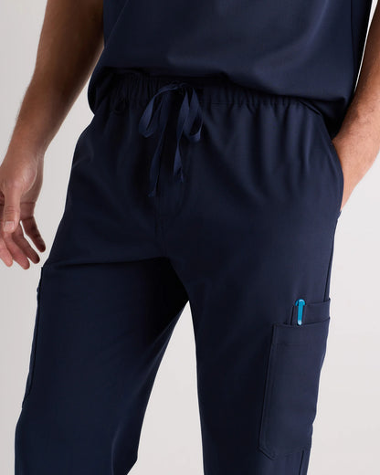 AeraFlex Scrub Cargo Pants - S / Bold Black
