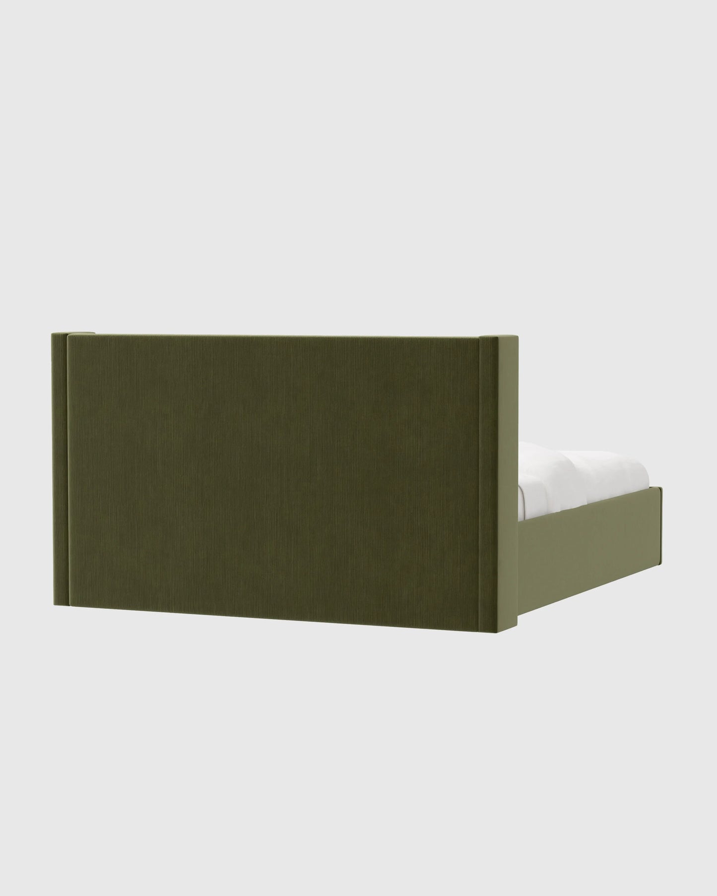Wingback Bed in Performance Velvet - Full / Butterscotch