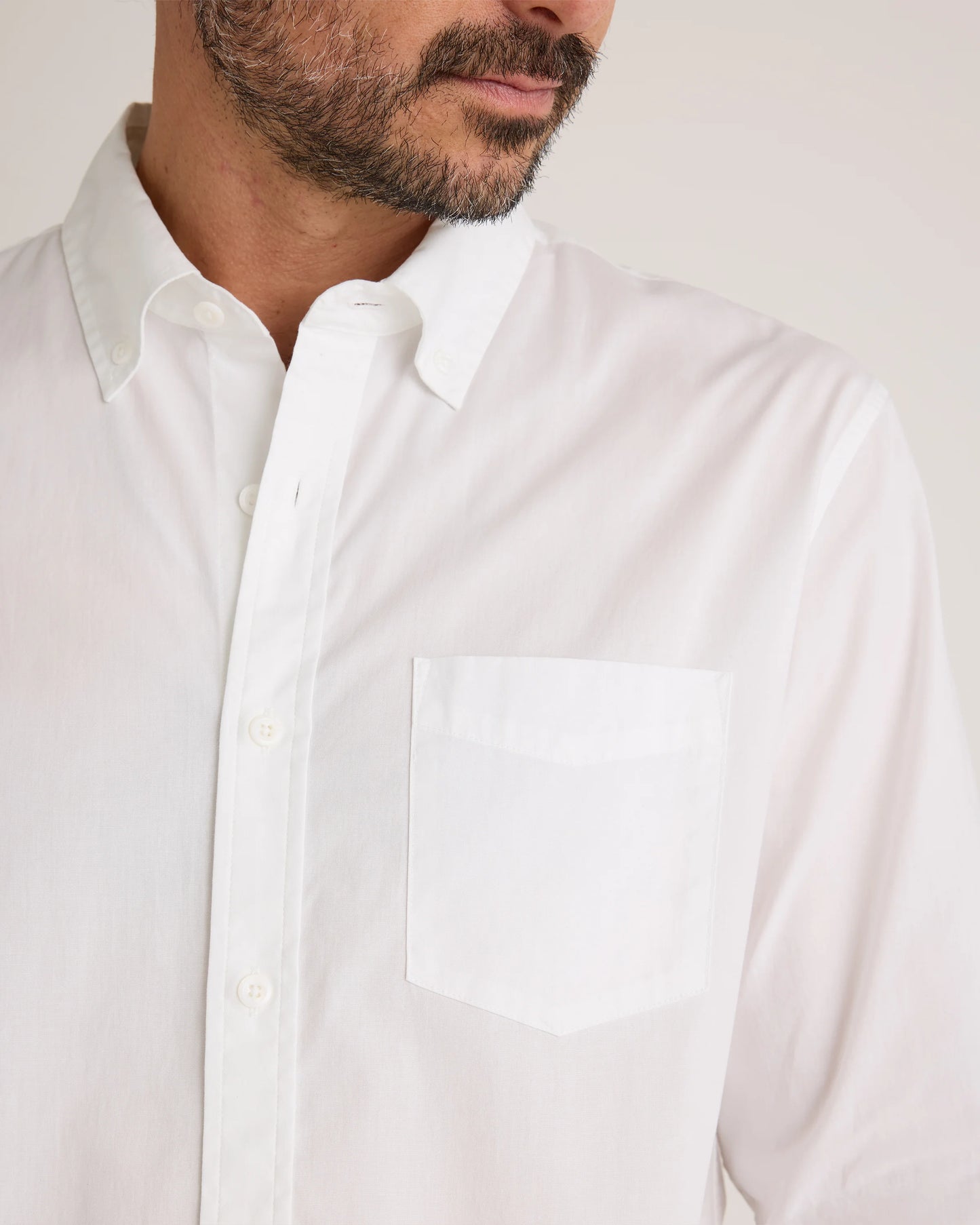 Organic Cotton Stretch Poplin Shirt - S / Grey Gingham