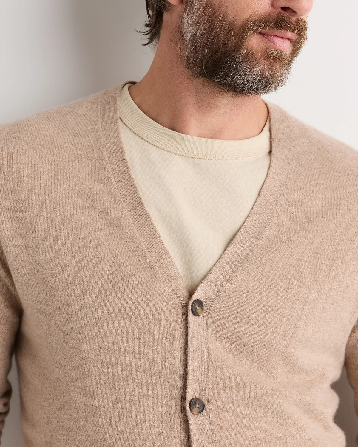 Mongolian Cashmere Cardigan Sweater - S / True Navy