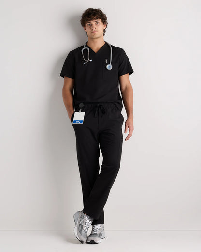 AeraFlex Scrub Cargo Pants - S / Bold Black