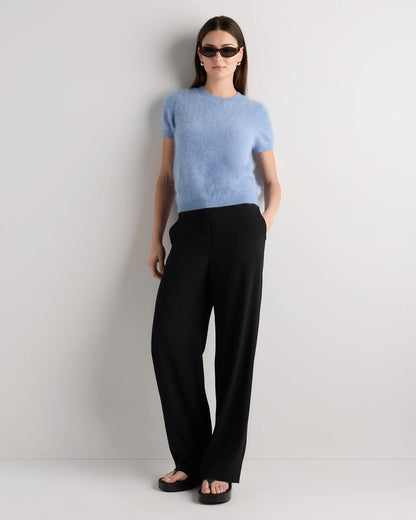 Women's Brushed Cashmere Tee - XS / Ivory