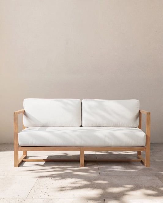 Linear Solid Teak Outdoor Sofa - 65" / Natural Teak