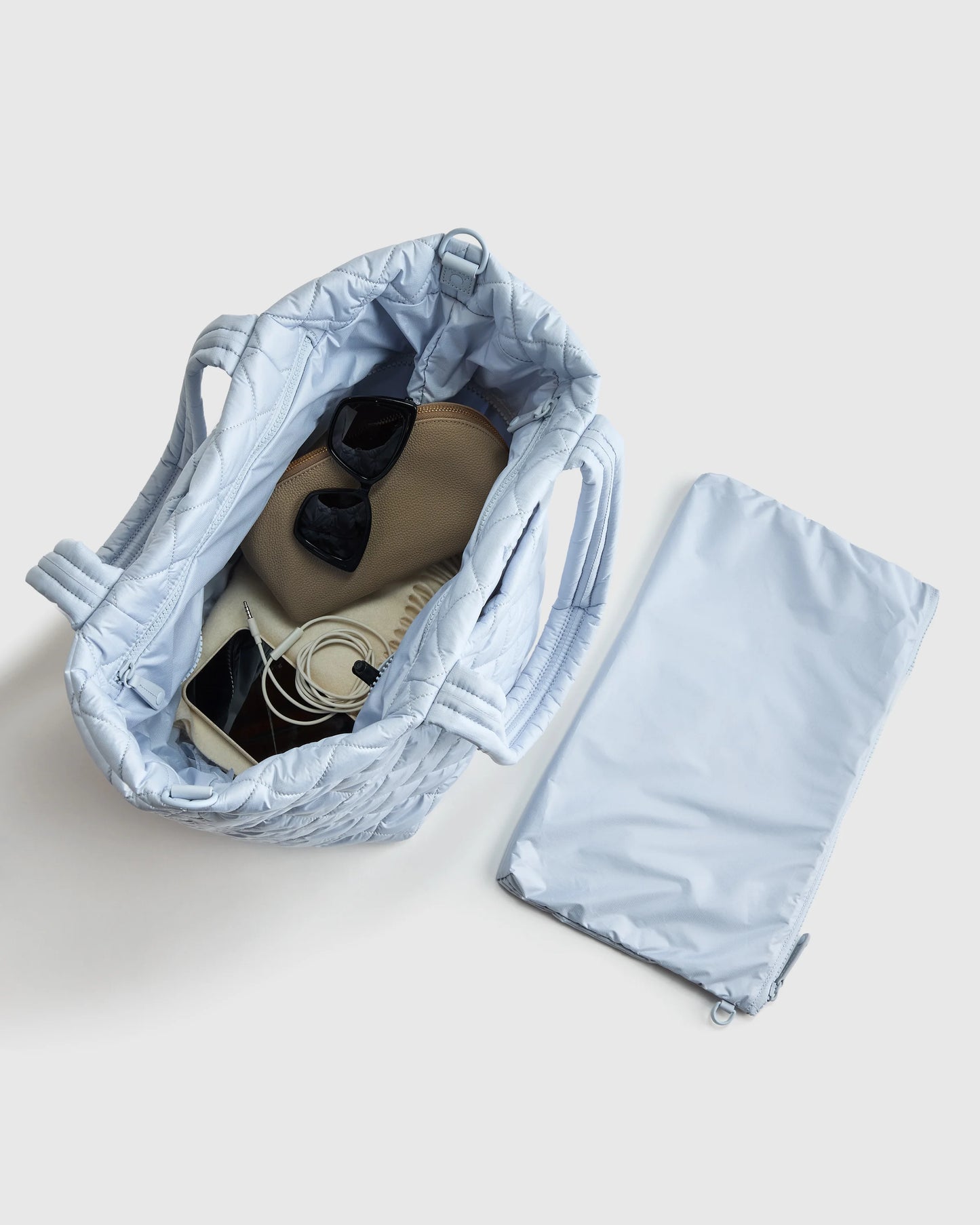 Transit Quilted Carry-All Tote - One Size / Porcelain Blue