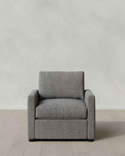 Brennan Accent Chair in Performance Chenille Linen Blend - One Size / Sorrell