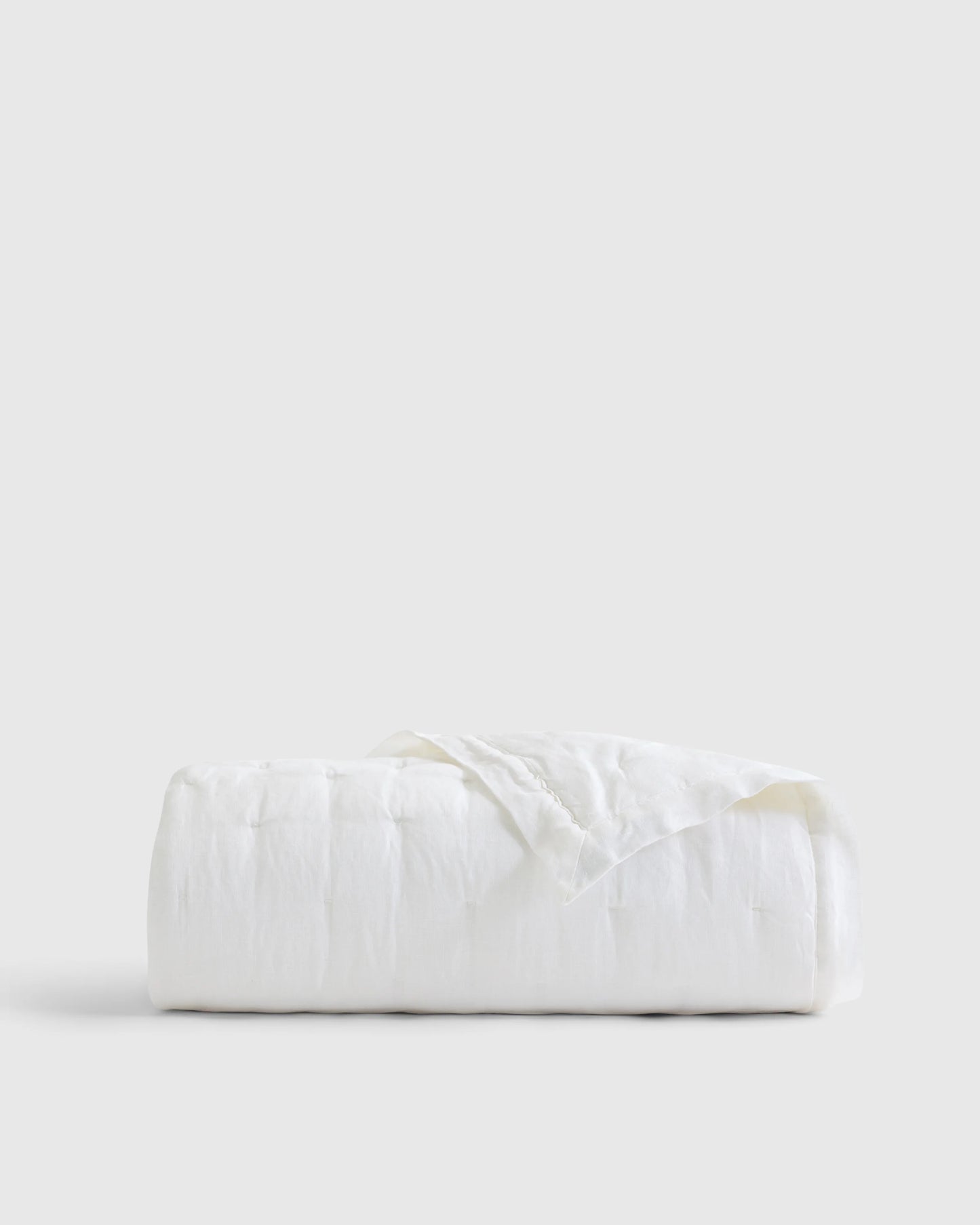 European Linen Toddler Dream Quilt - One Size / White