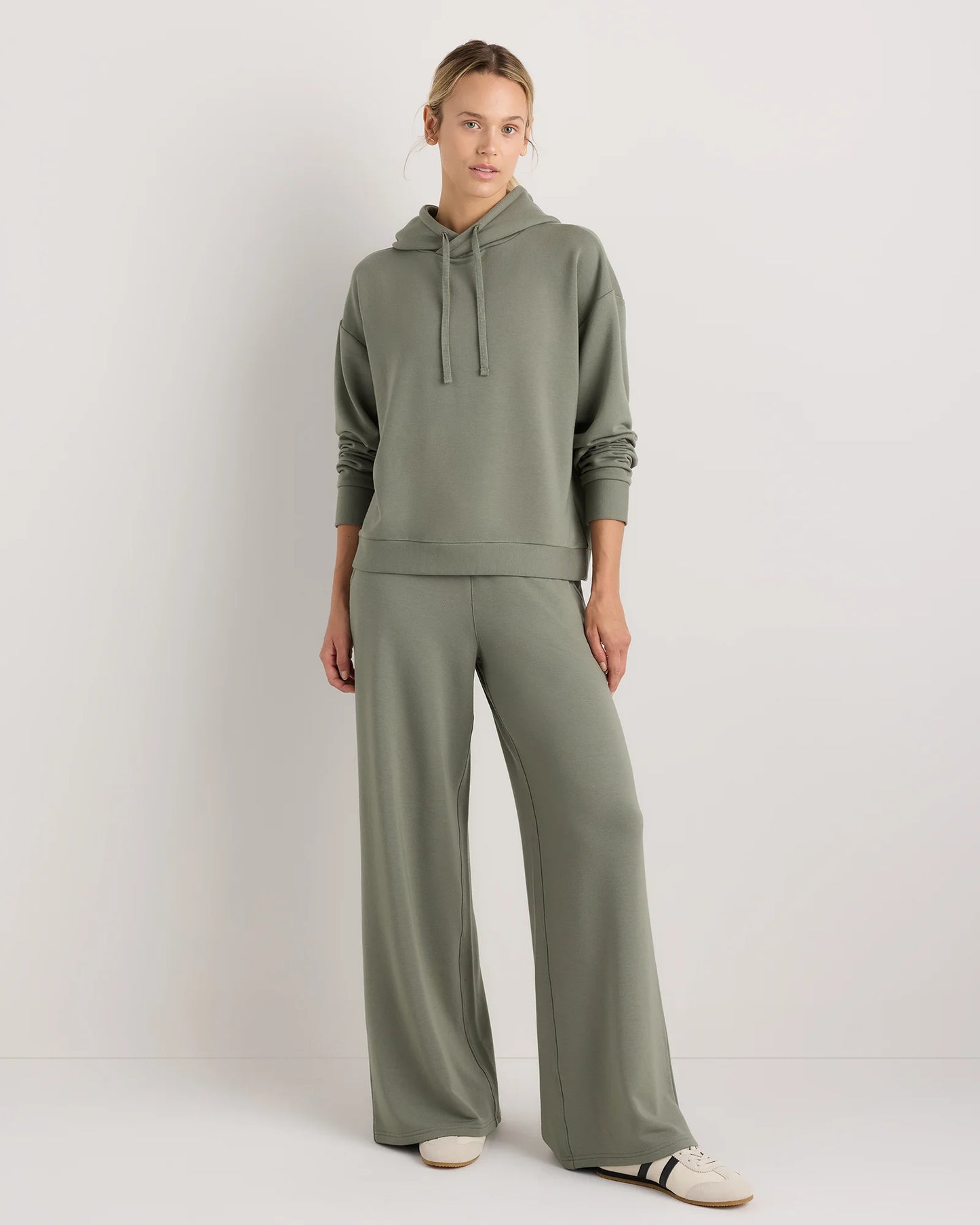 SuperSoft Fleece Pullover Hoodie - XS / Smoked Thyme Green