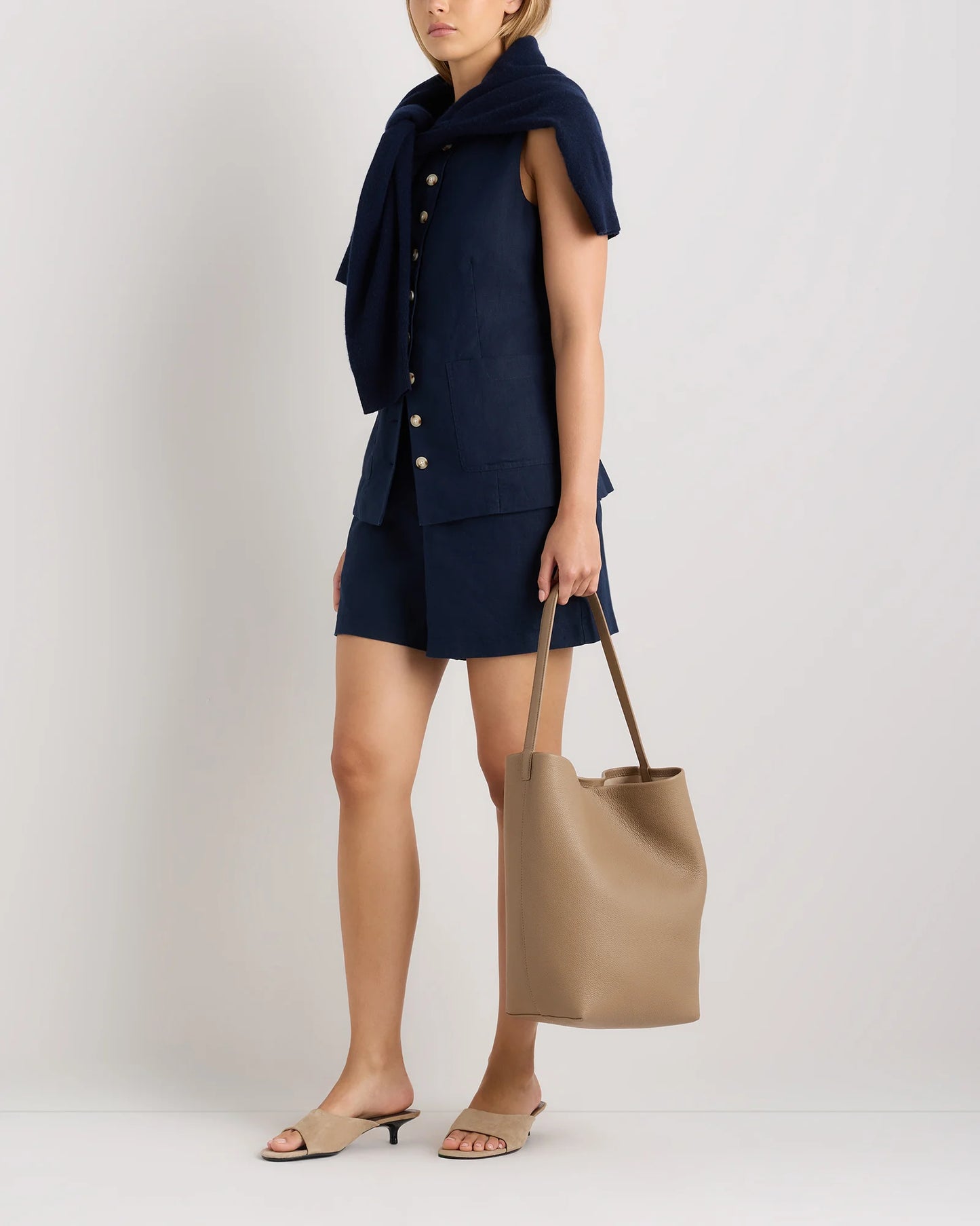 Penelope Large Shoulder Bag - One Size / Warm Taupe