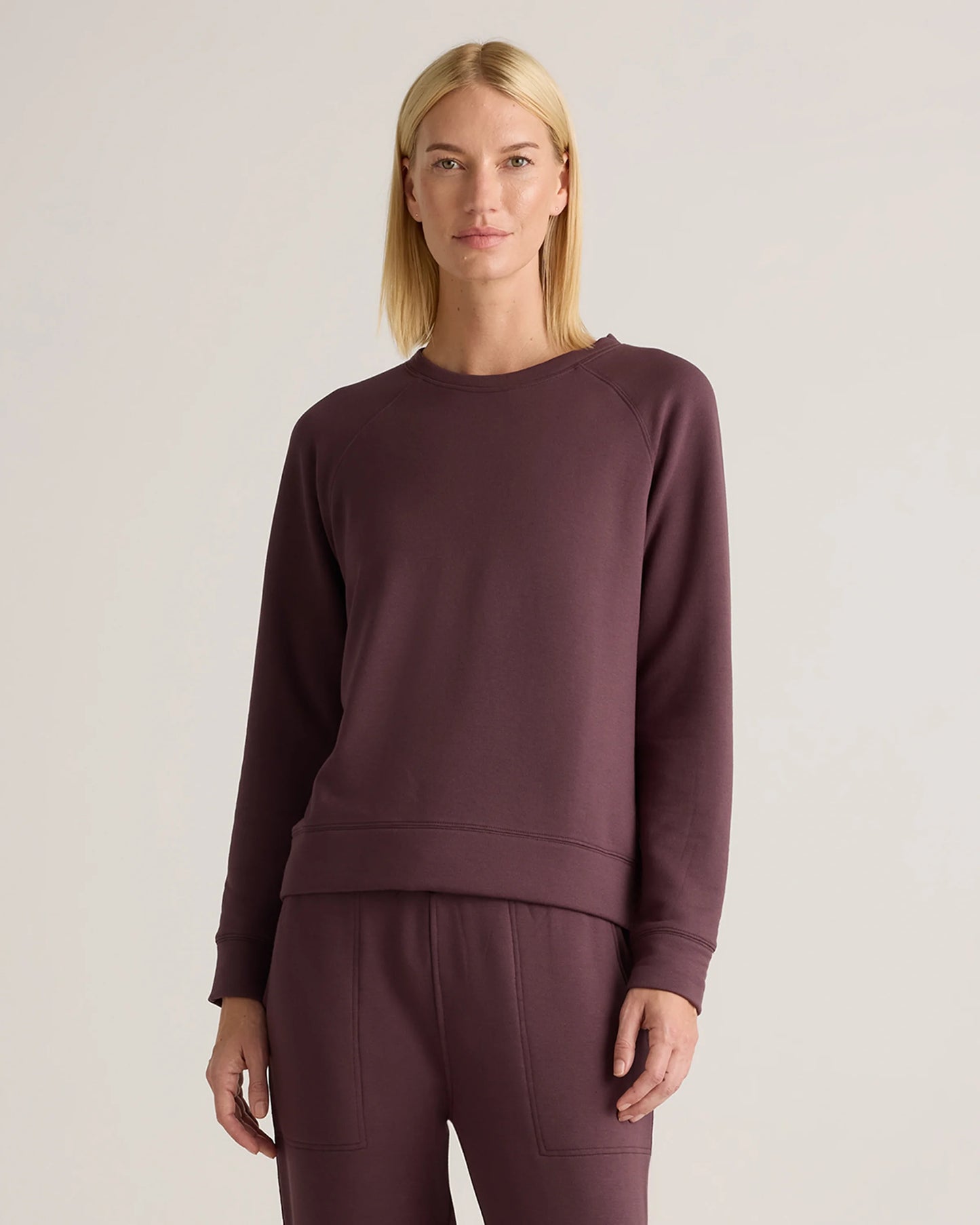 SuperSoft Fleece Crew - XS / Smoked Thyme Green