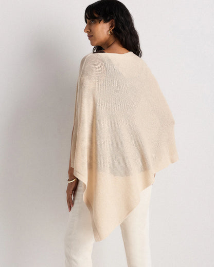 Lightweight Cotton Cashmere Nursing Shawl - One Size / Pale Custard Yellow