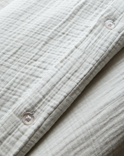 Organic Cotton Gauze Duvet Cover - Twin / Dried Sage