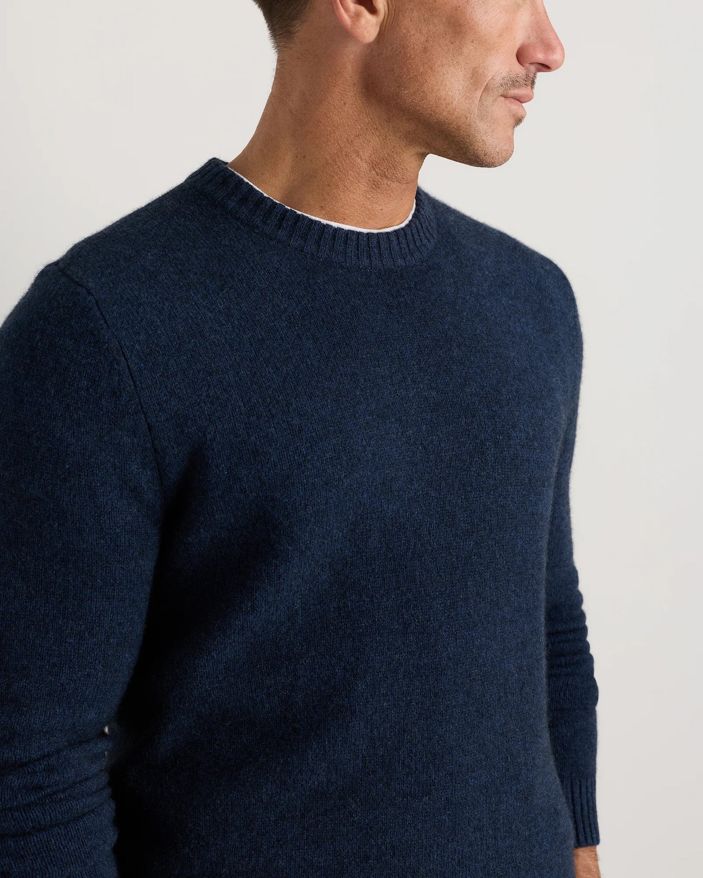 100% Yak Wool Crewneck Sweater - XS / Starry Night Navy