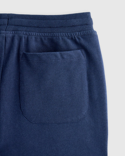 Organic Cotton French Terry Reinforced Knee Slim Jogger - 6 / Navy