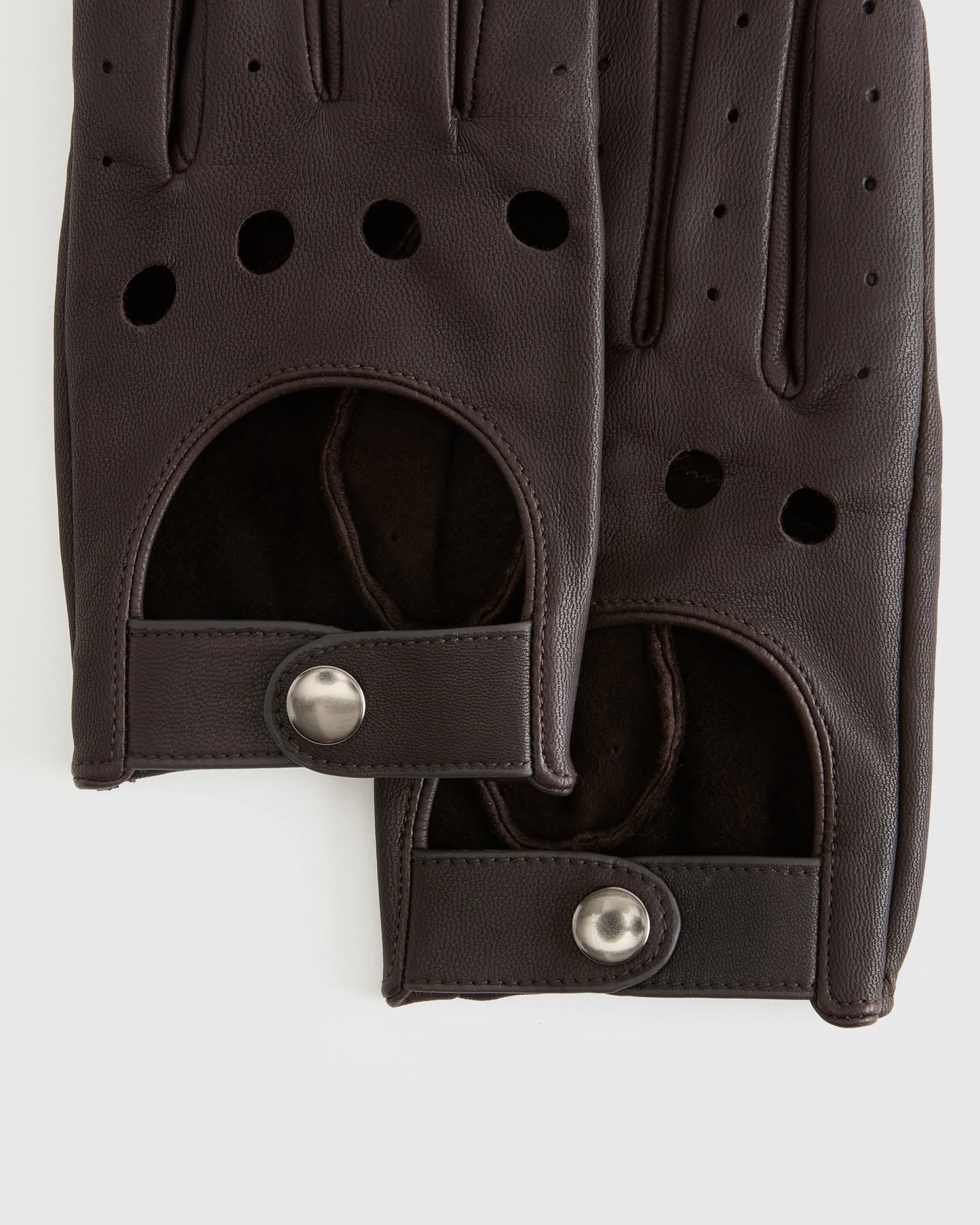 Italian Leather Driving Gloves - XS / Black