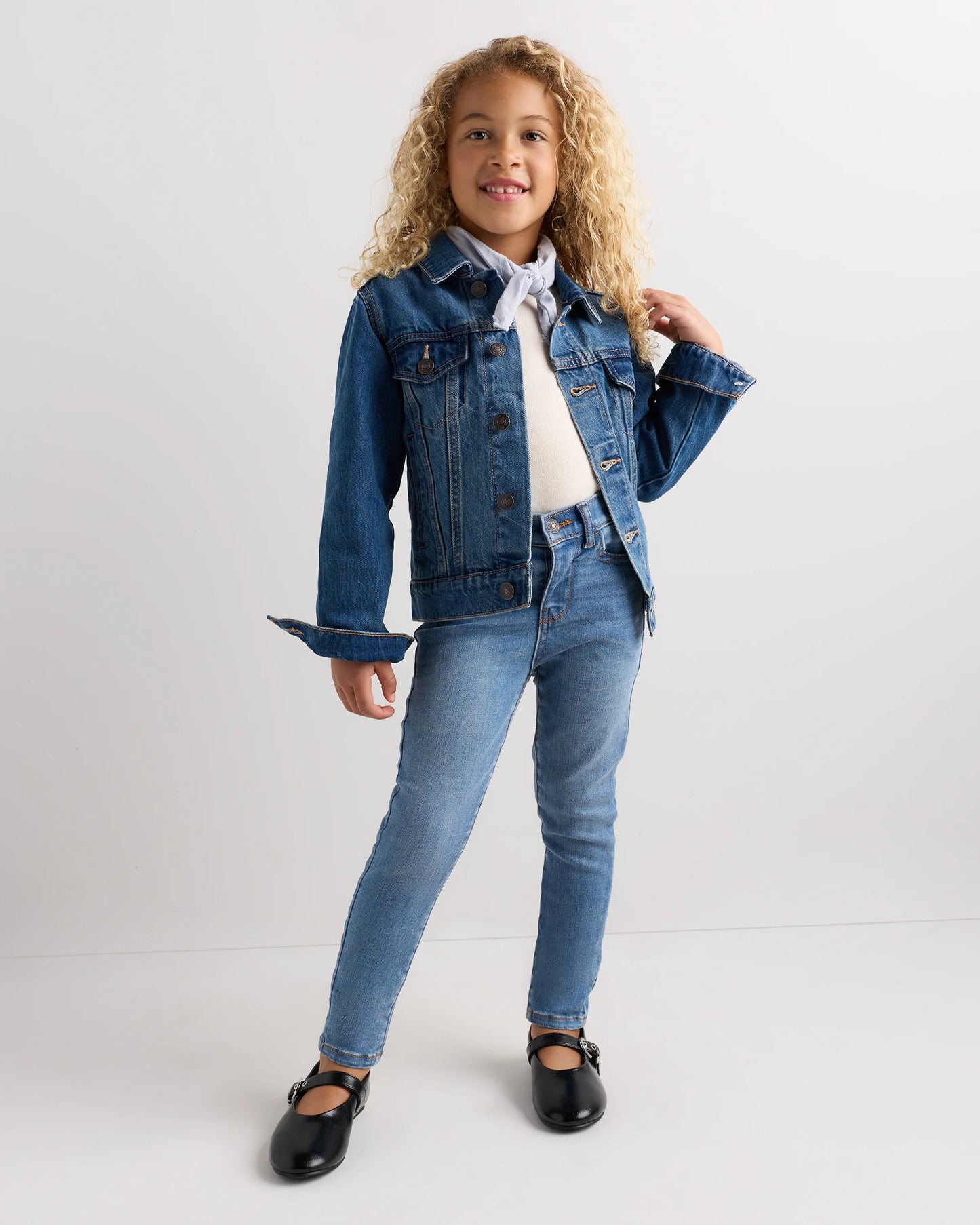 Girls Stretch Skinny Jeans - 2T / Medium Wash