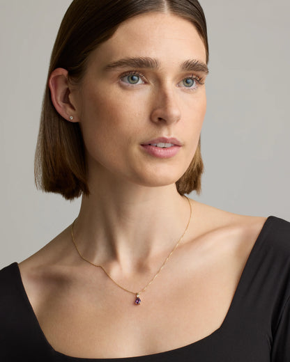 14K Gold Diamond & Semi-Precious Gemstone Drop Necklace - One Size / Yellow Gold