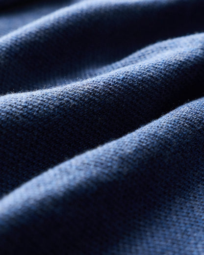 100% Organic Cotton Pique Crewneck Sweater - S / Moonstone Blue