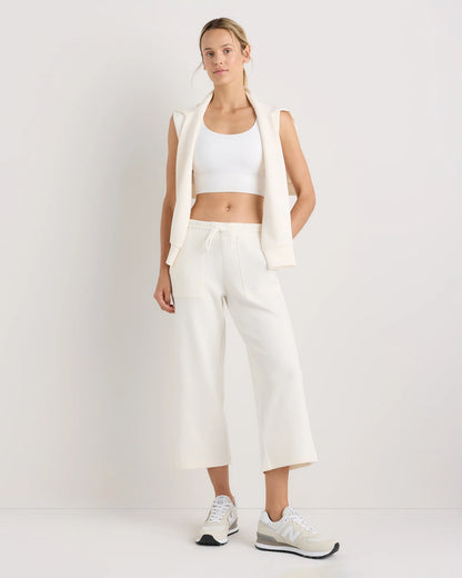 CloudComfort High-Rise Cropped Sweatpants - XS / Pebble Beige