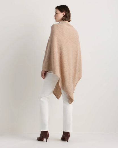 Mongolian Cashmere Poncho - One Size / Heather Grey