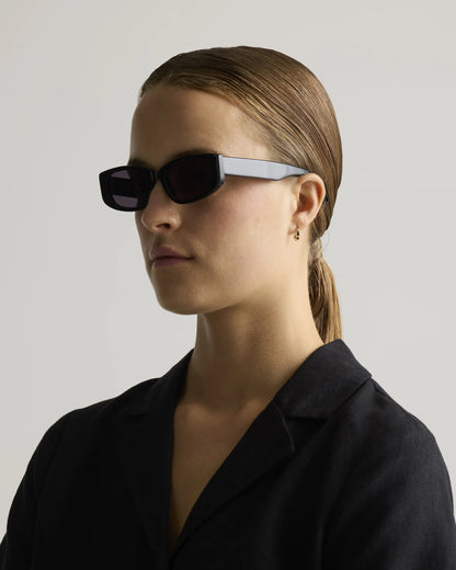 Granada Polarized Acetate Sunglasses - One Size / Cream with Grey lens
