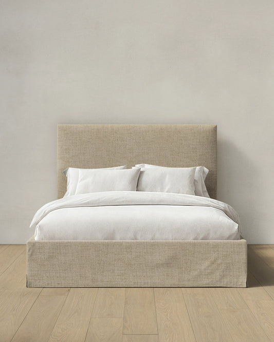 Slipcover Bed in 100% Linen - Full / Flax