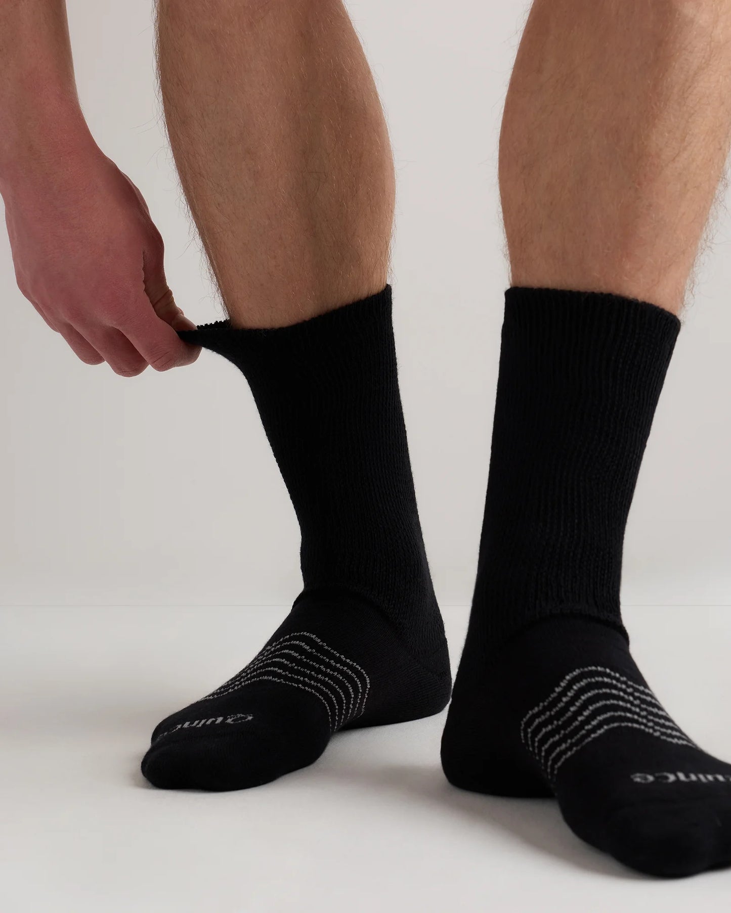 Everyday Cotton Targeted Stretch Crew Socks (4-Pack) - S / White