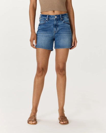 Bella Stretch Vintage Shorts - 24 / Obsidian Blue Fray