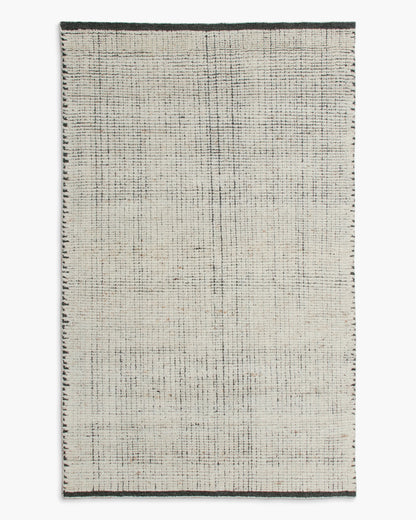 Ares Hand-Knotted Wool Rug - 3' x 5' / Ivory/Charcoal