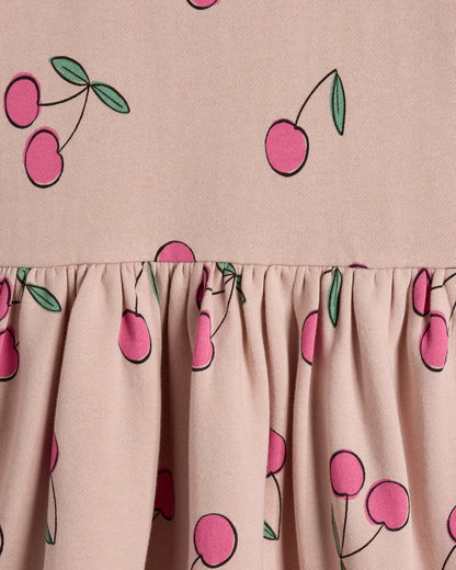 Cozy Fleece Sweatshirt Dress - 12-18M / Cherries