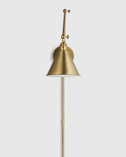 Articulating Double Arm Steel Wall Sconce - One Size / Silver