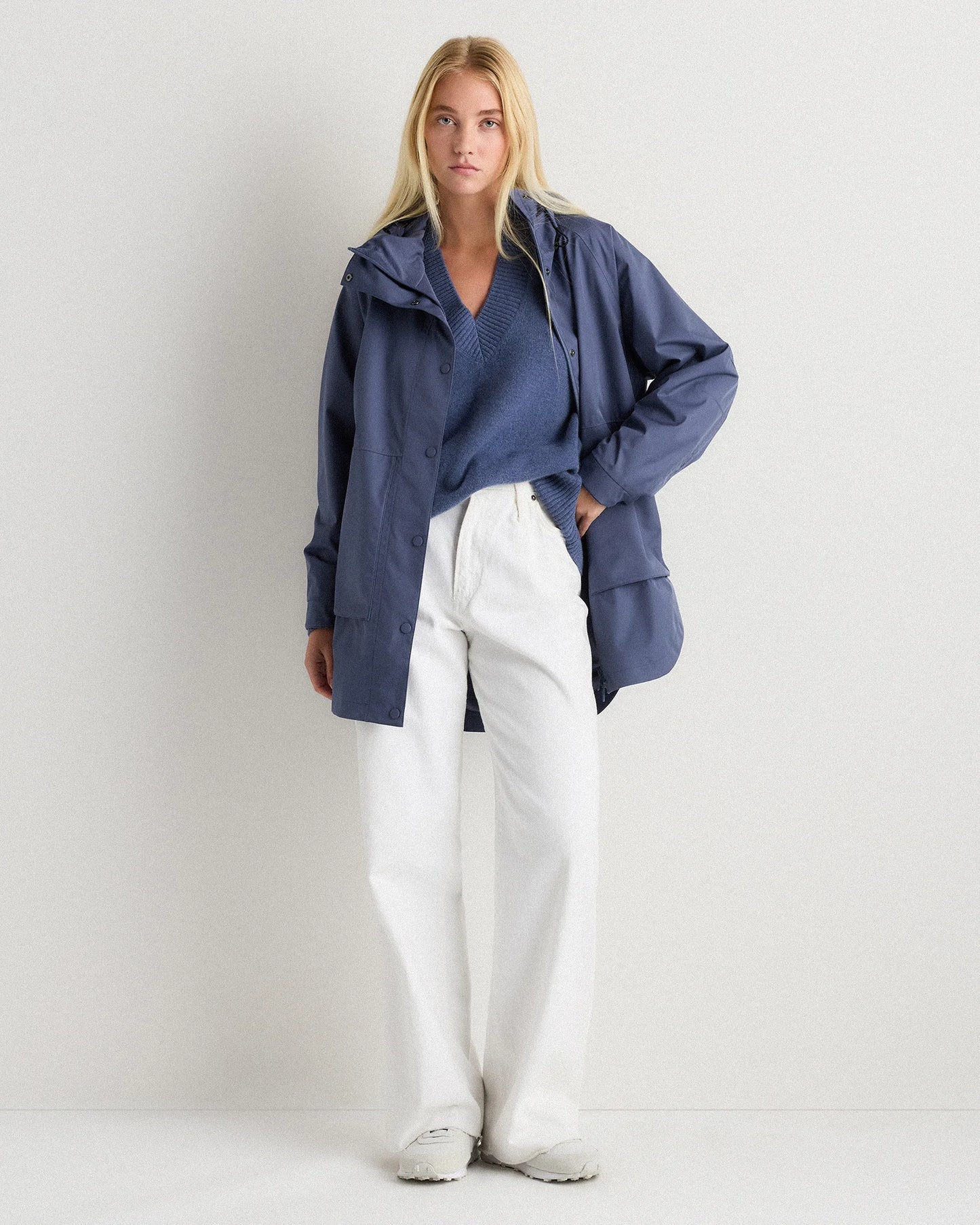 Weather Proof Oversized Rain Jacket - XS / Tea Green