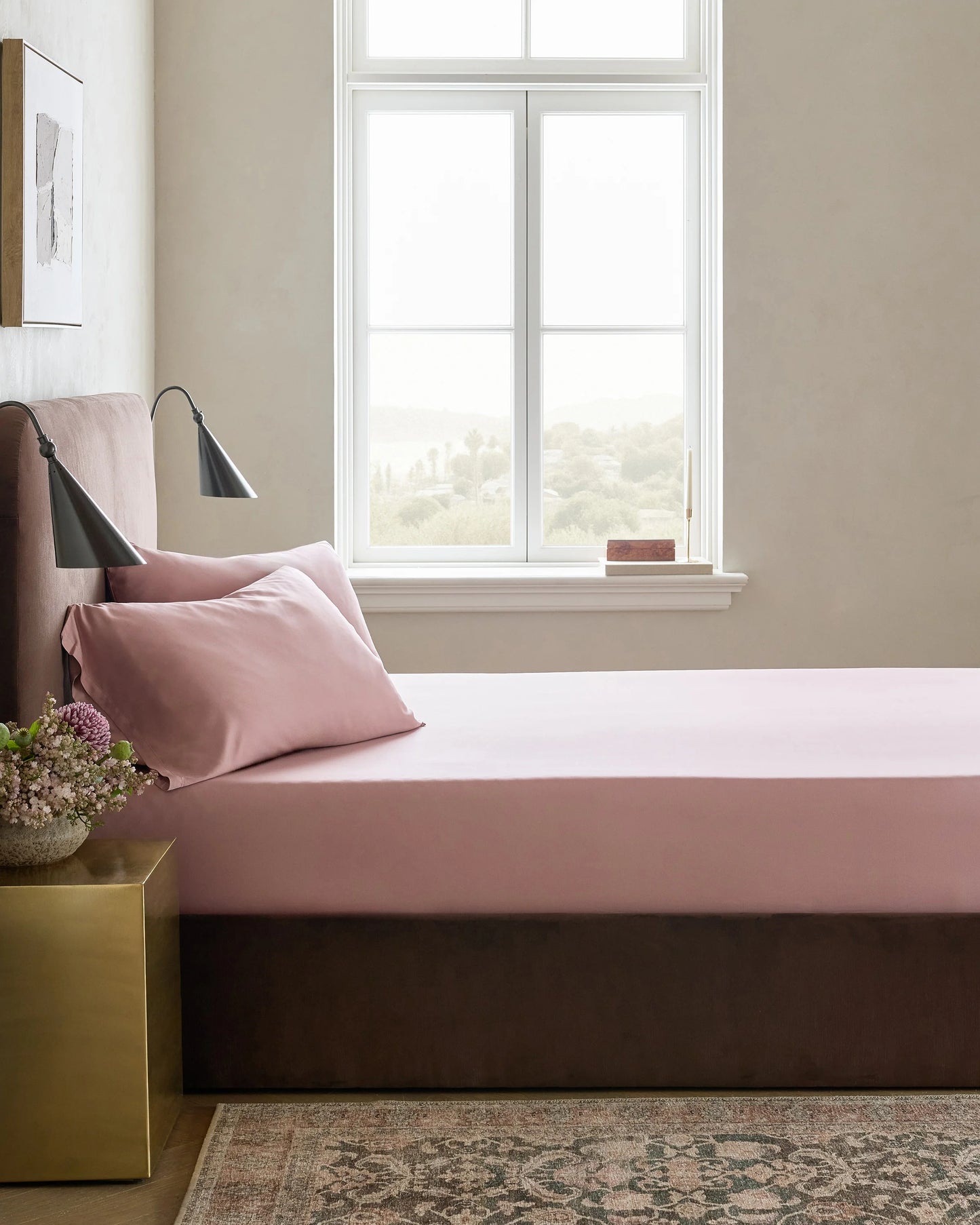 Bamboo Fitted Sheet Set - Twin / Sand