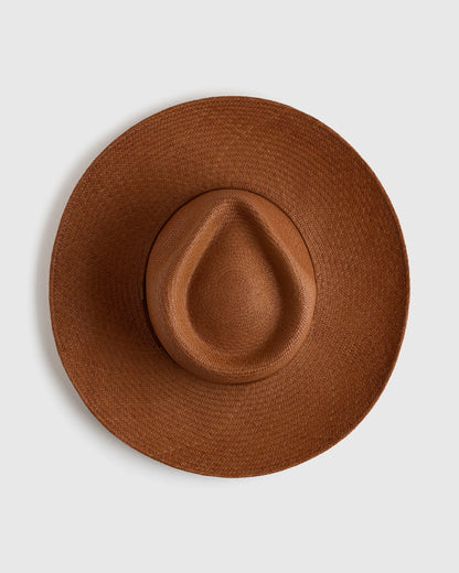 Toquilla Straw Wide Brim Panama Hat - S / Natural